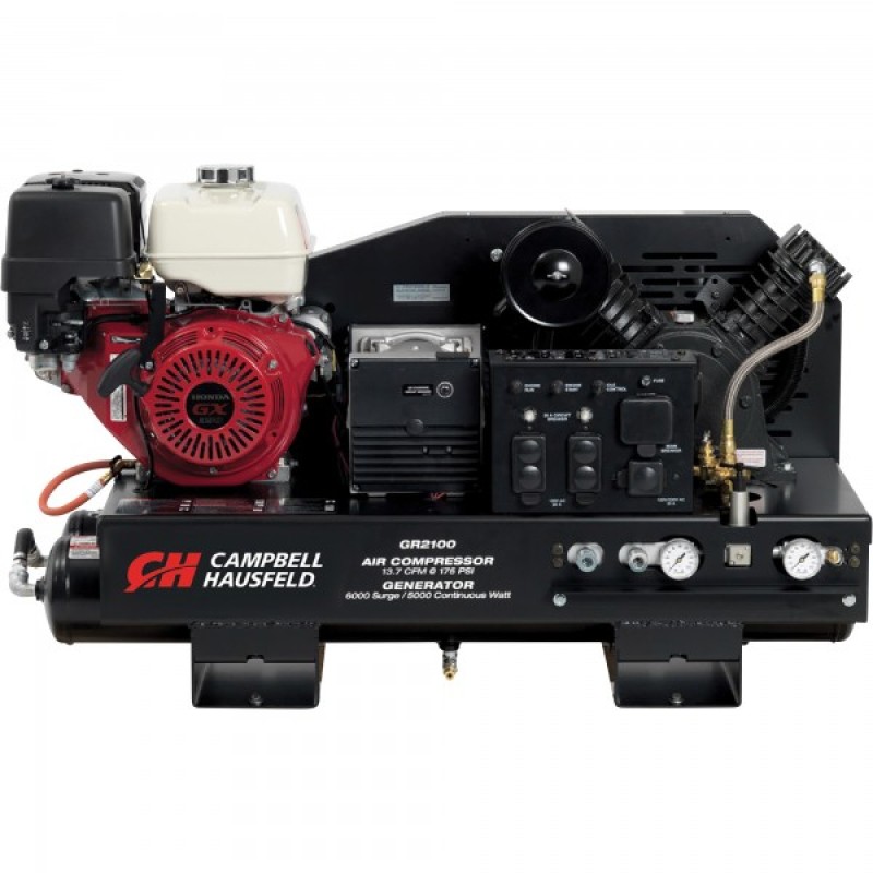 Campbell Hausfeld 2-in-1 Air Compressor/Generator with Honda Engine — Model# GR2100