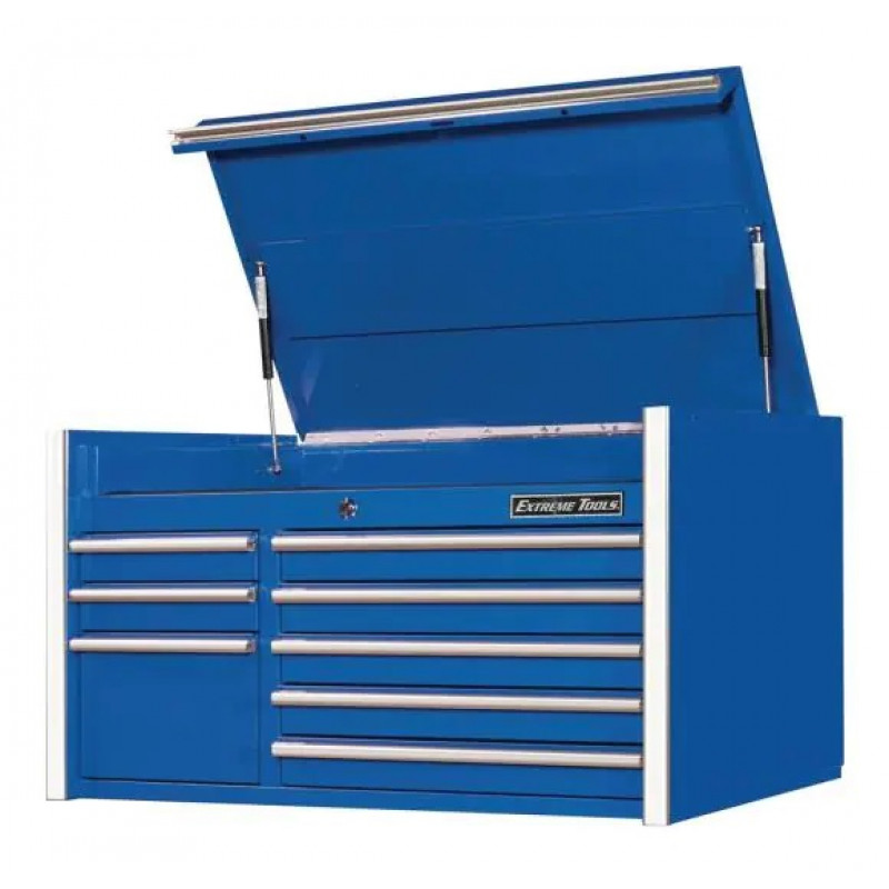 Extreme Tools 41-in 8 Drawer Top Chest- Blue