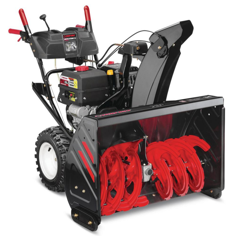 Troy-Bilt 34 in. 420 cc Two-Stage Gas Snow Blower with Electric Start, Power Steering and Electric 4-Way Chute Control