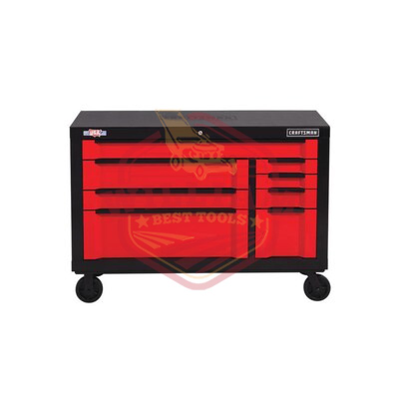 CRAFTSMAN 3000 Series 54-in W x 37-in H 8-Drawer Steel Rolling Tool Cabinet (Red)