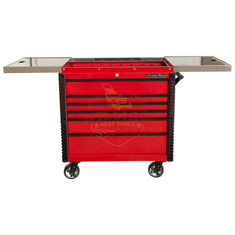 Extreme Tools EX 41-in W x 43-in H 6-Drawer Steel Rolling Tool Cabinet (Red)