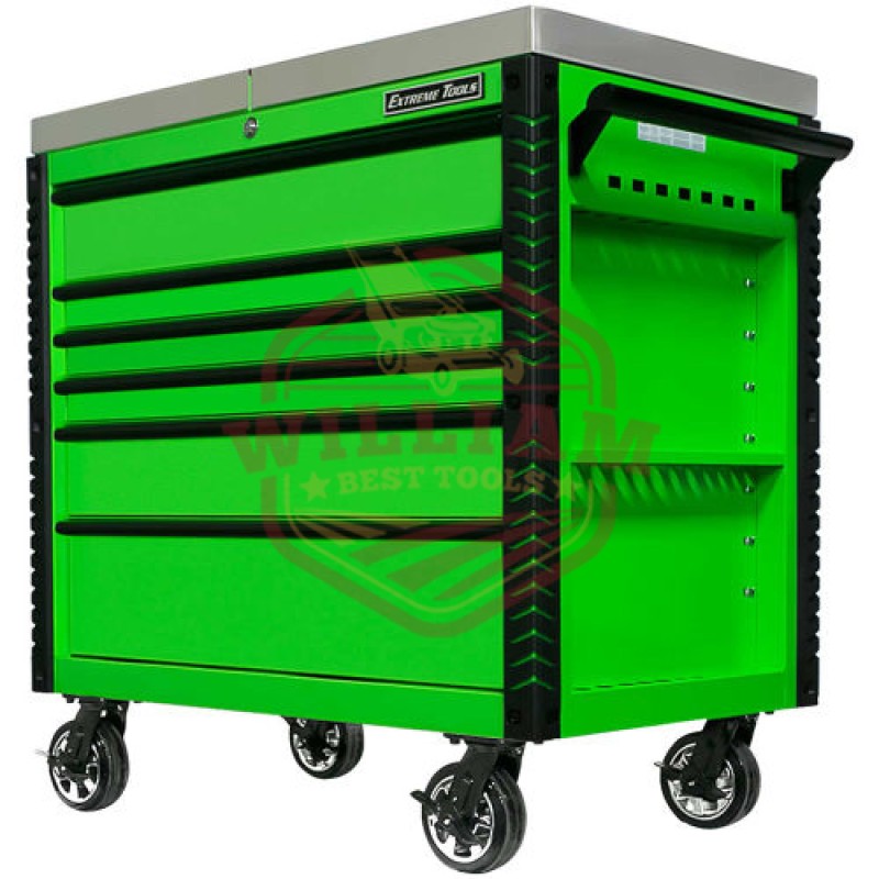 Extreme Tools EX 41-in W x 43.875-in H 6-Drawer Steel Rolling Tool Cabinet (Green)