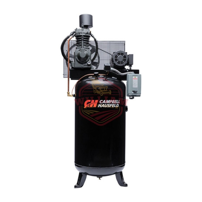 Campbell Hausfeld Electric Stationary Air Compressor - 7.5 HP, 23.7 CFM 175 PSI, 230 Volt Single Phase