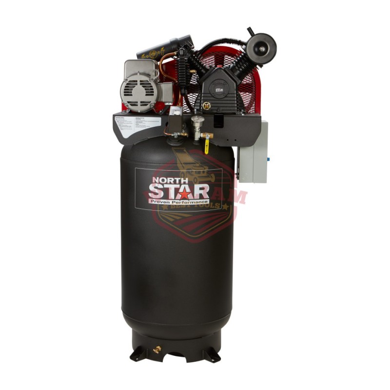 NorthStar Electric Air Compressor — 7.5 HP, 80-Gallon Vertical, 230 Volt, 24.4 CFM @ 90 PSI