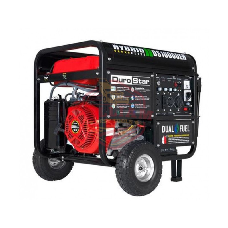 DuroStar DS10000EH 10,000-Watt 18-Hp Dual Fuel Hybrid Generator w/ Electric Start